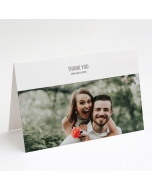 Our Thanks Wedding Photo Thank You Card