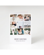 9 Image Portrait Christmas Card