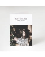 Single Image Portrait Christmas Card