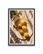 Lemons In Evening Poster