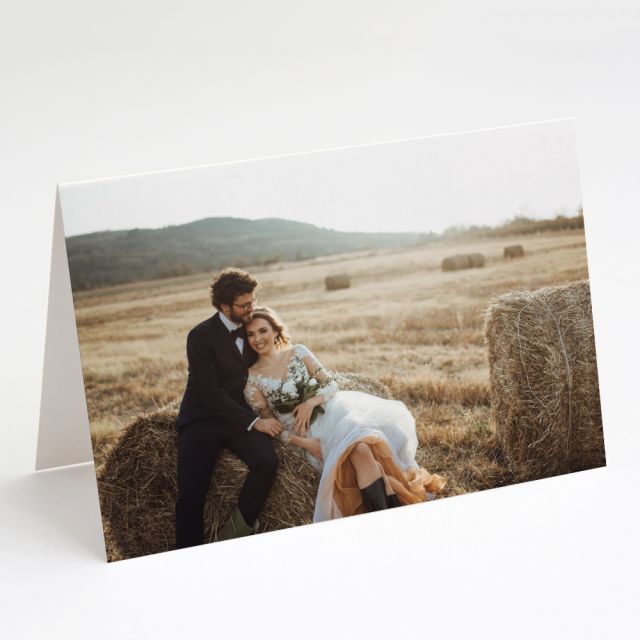 Full Photo Wedding Thank You Card