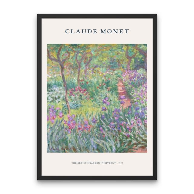 Monet - The Artist's Garden at Giverny Poster