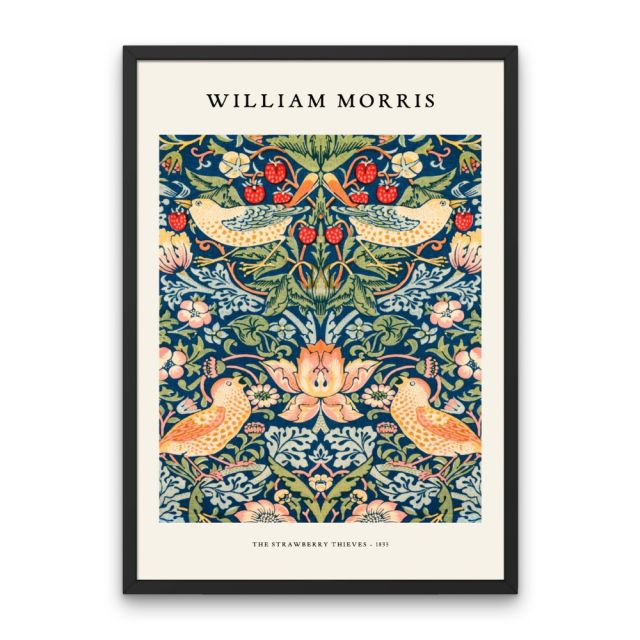 WILLIAM MORRIS - THE STRAWBERRY THIEVES FRAMED POSTER