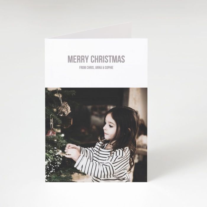 Single Image Portrait Christmas Card