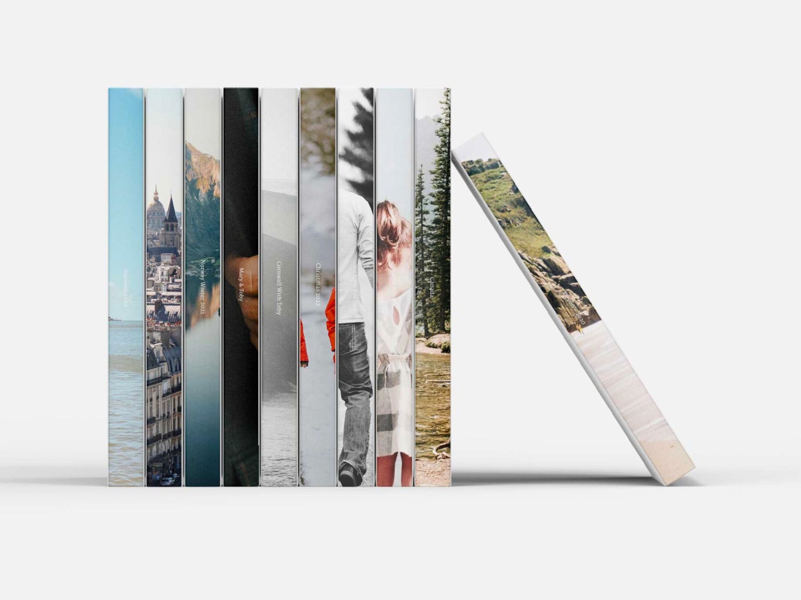 Lay Flat Photo Album Spine Example